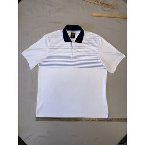 Greg Norman Polo Shirt Adult Extra Large White Shark Golfer Golf Rugby Mens